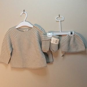 NWT Banana Republic Baby Unix Striped Matching Set